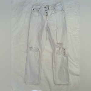 Agolde High Rise Women Jeans in White